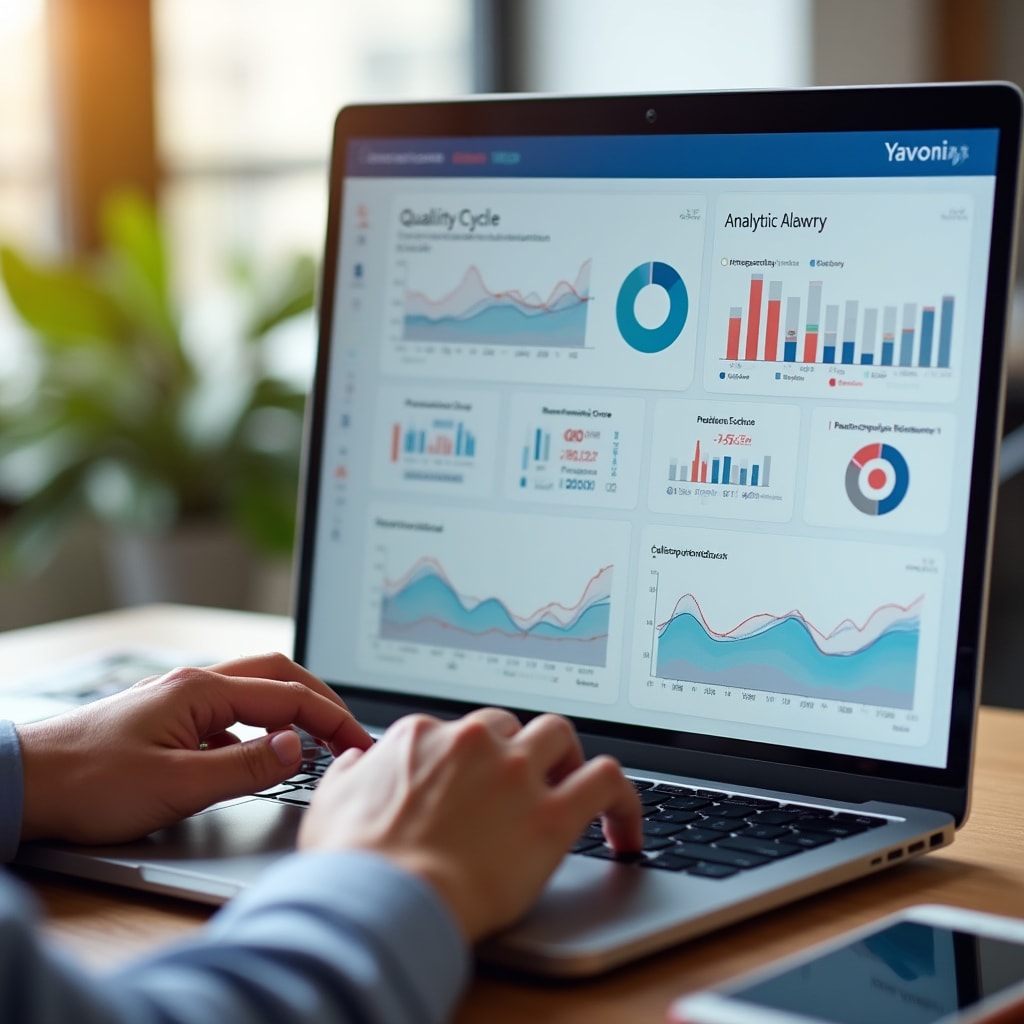 Clean and intuitive analytics platform interface showing production metrics dashboard