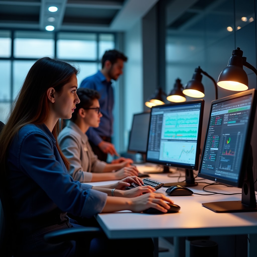 Hands-on workshop with participants analyzing quality data on individual workstations